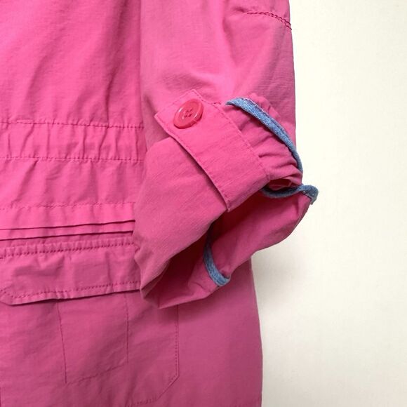 Caribbean Joe Jacket Women’s XL Utility Pink Pockets Button Up - Picture 4 of 7